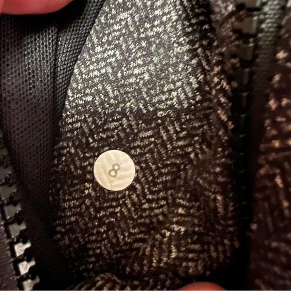 Lululemon Define Jacket Coco Pique Black White Size 8 Grey Luon - Picture 5 of 15